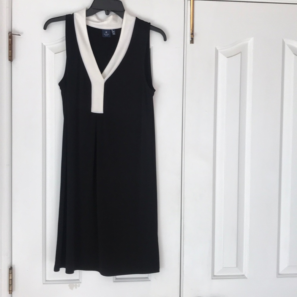 Kaari Blue black and cream dress